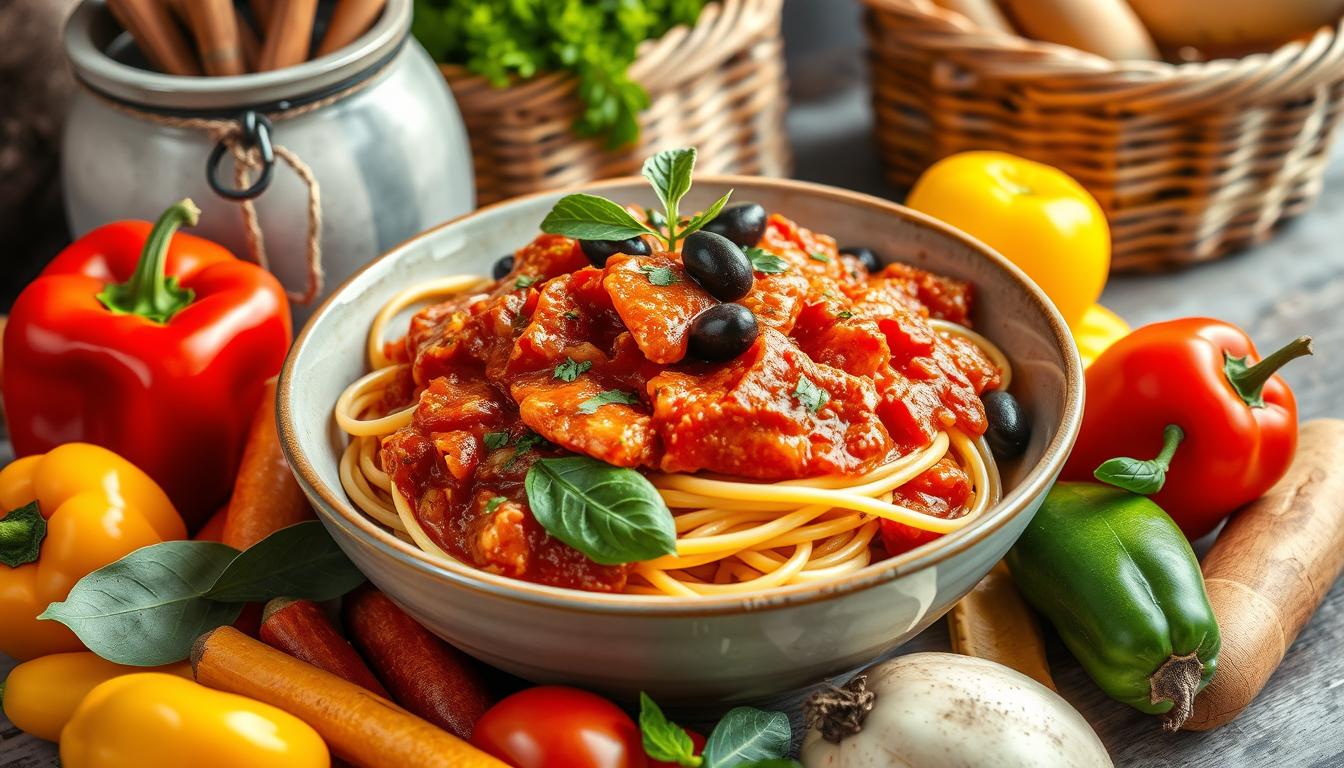 mediterranean spaghetti sauce recipe no meat