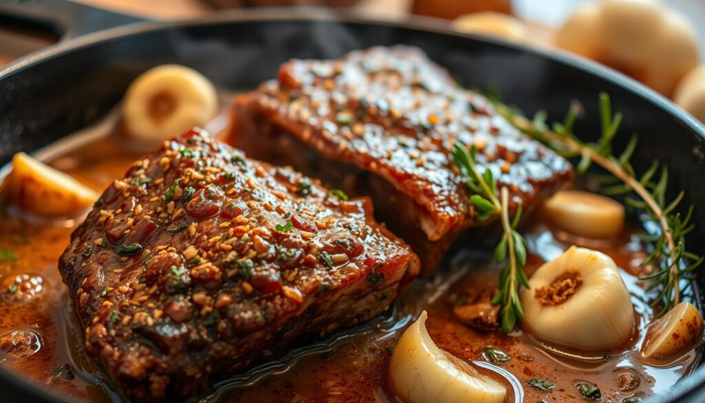 Cooking beef short ribs