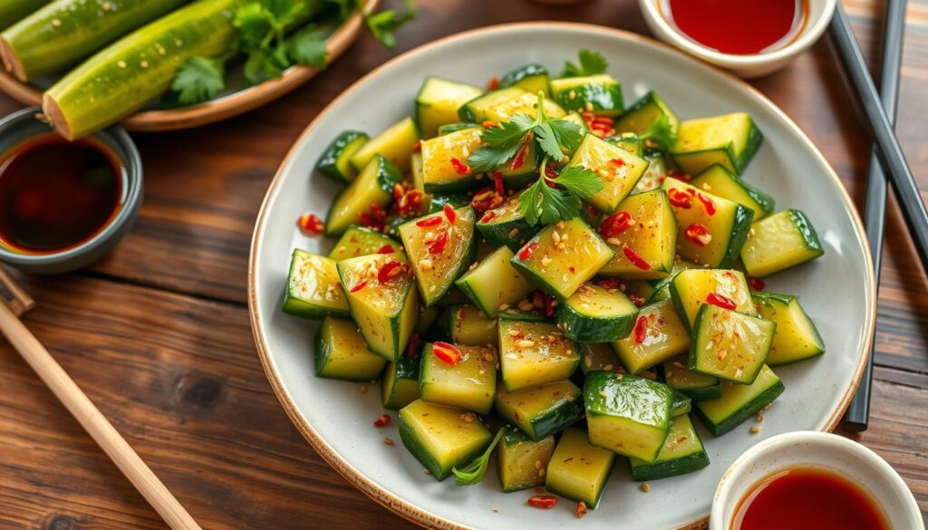 Smashed Cucumber Salad