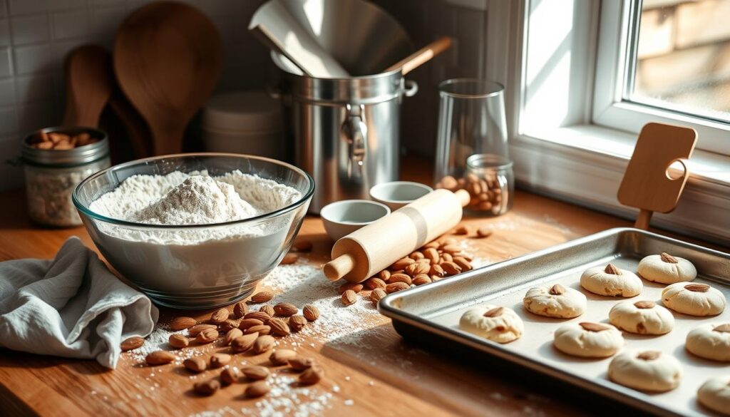 baking almond cookies