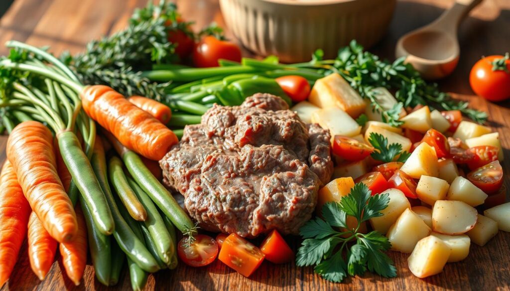 beef and vegetable soup ingredients