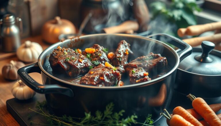 cooking beef short ribs recipe seasoned with oxtail seasoning