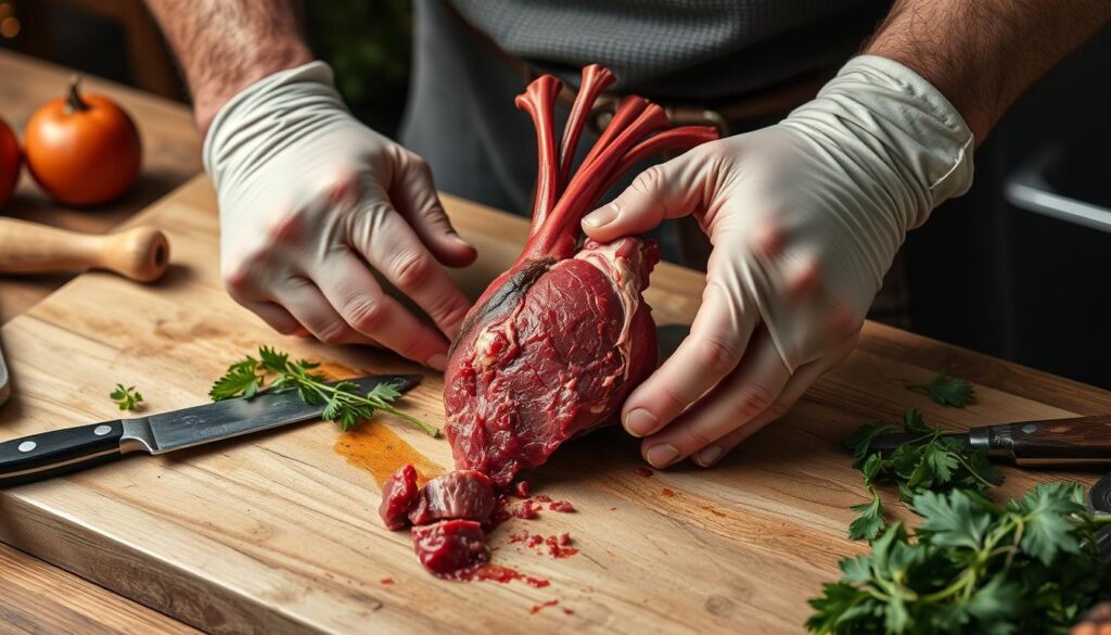 heart meat preparation